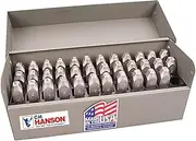 C.H. Hanson 29275 Stainless Steel Stamp Letter & Number Combo Set, 36 pieces, 1/4 inch