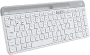 Logitech K580 Slim Multi-Device Wireless Keyboard, Off-White