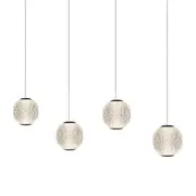 Vencha Langdon 4LT LED Glass Bar Pendant Light