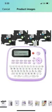 Label Maker Machine with Tapes, D210S Portable Label Maker, Label Maker Machi...