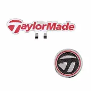 TaylorMade Ball Marker Set: Carbon Graphic Cap Red - Genuine Tracking