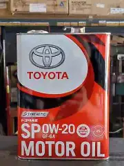 Full Synthetic Genuine Toyota Engine Oil 0W-20 SP GF-6A 08880-13205 4L