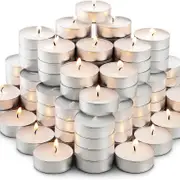 600pcs TEA LIGHT CANDLES 4 Hour Burn Tealight Wedding Smokeless Crystal Wax BULK
