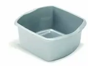 Addis 8 Litre Small Rectangular Bowl, Metallic Silver
