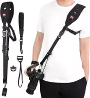 Camera Strap With Camera Wrist Strap, Quick Release Plate