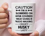 Husky Dog Mug Husky Dog Gift Husky Lady Funny Mug Husky Dog Lover Gift Husky Dog