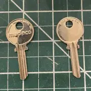 Medeco Cam Lock High Security Key Blanks Original Nos Level 1 Round Head
