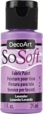 DecoArt SoSoft Fabric Acrylic Paint 1oz-Lavender DSS-12