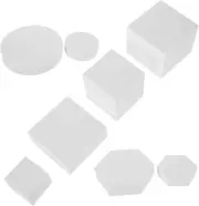 Mipcase 8Pcs Geometric Photo Props Cube Photography Background for Jewelry Cosmetics and Lipstick Styling for Flat Lay and Photography