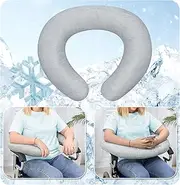Mybow Wheelchair Pillow | Armrest Pads Wheelchair Back Support Cushion for Pressure Relief, Transport Chair Cushion Arm Trough for Wheelchair Hand Rest, Pressure Reducing C Padded Wedge Cushion