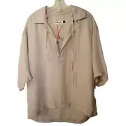Zara SPRLS linen blend Pull Over Tunic Size M New with tags