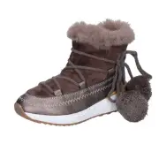 BK220 ASSO Shoes Girls Beige Stivaletti Textile Synthetic leather Round Toe No