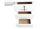 HEQS Redfern 1.2m Study Desk with 3 Drawers-White