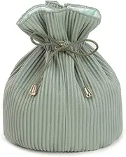 Cosmetic Makeup Beauty Travel Bag Corduroy Design Water Resistant Material Drawstring Closure Light Weight Collapsible and Compact from Paton Travel Australia
