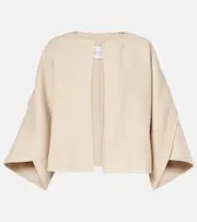 [Max Mara] Max Mara Ovada wool and cashmere jacket UK 16 beige