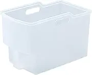 FUDOGIKEN White Plastic Hanging Slim Storage Box