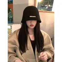 在飛比找ETMall東森購物網優惠-韓國鐵標女秋冬百搭遮臉漁夫帽子