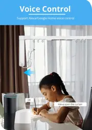 Tuya Smart Curtain Set Electric Curtain Set with Track Motor Remote Control wifi or zigbee