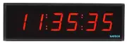 LTC time code clock display 38mm digit size, red 12V with Brightness Control