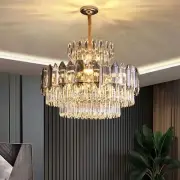 Modern Gold K9 Crystal Chandelier Luxury Dining Room Ceiling Pendant Light Lamps