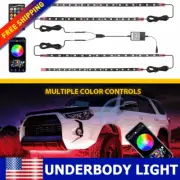 RGB LED Strip Under Car APP Tube Underglow Underbody System Light Neon Kit Parts