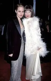 Angelina Jolie & Lara Flynn Boyle 1990s Historic Old Photo