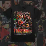 盜版復古 90 年代風格 MAX VERSTAPPEN T 恤 F1 FORMULA 1 RED BULL RACING