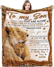GIvetoyou Son Gifts From Mom Blanket for Birthday, Valentines Day, Graduation - Throw Bed Blanket 80" X 60"