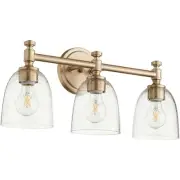 Quorum International 5122-3-280 Rossington Bathroom Vanity Light Aged Brass