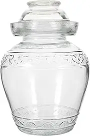 [Cabilock] Glass Pickle Jar with Airtight Lid Transparent Glass Storage Container for Kitchen Food Storage Jar for Vegetables Capacity for Home Commercial Use