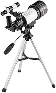 [Hylastar] Telescope for Adults & Kids, 70mm Aperture Astronomical Refractor Telescopes for Astronomy Beginners (15X-150X), 300mm Portable Telescope with an Phone Adapter & A Wireless Remote
