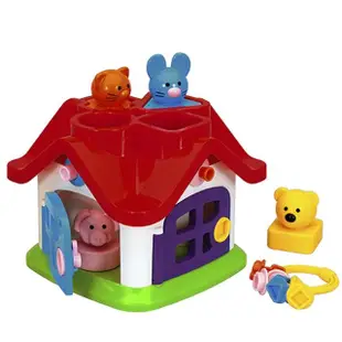 【西班牙Miniland】動物寶寶幾何形狀配對屋(幼兒玩具/早教玩具/手眼協調/西班牙原裝進口)