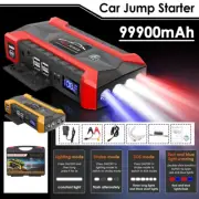 99900mAh 12V Portable Car Jump Starter Emergency Battery Charger Power Bank Pack