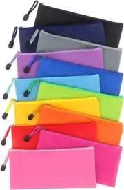 12 Pack Zipper Pencil Pouch Pencil Bags Zipper Pencil Pouches Bulk Waterproof Pe