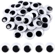 500 Pieces Wiggle Googly Eyes Self Adhesive Black White Craft Eyes for DIY Craft