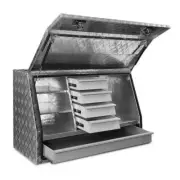NNEDSZ Aluminium Toolbox Generator Tool Box Drawers Truck Canopy Trailer Locks