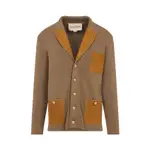 [Valentino] Valentino-Light Brown Virgin Wool Cardigan-Uomo L STAND