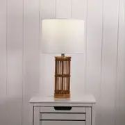 Oriel Lighting MEDAN Bamboo Table Lamp