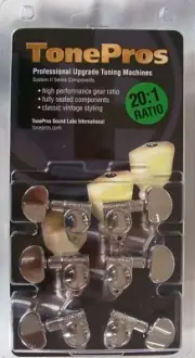 GKB33K-C TonePros Tuning Machines 3 x 3, "Drop In", Chrome