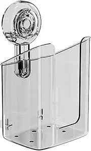 Wipe Holder - Wall Mounted Tissue Box | Clear Wipes Dispenser for Bathroom | Refillable Wipe Dispenser with Lid | Modern Mounted Storage Box for Wet Towels | Facial Tissues for Bathroom