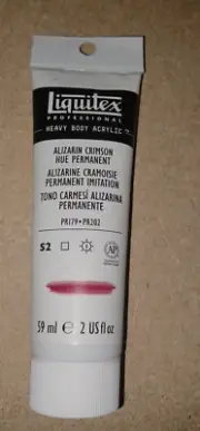 Liquitex Heavy Body Artist Acrylics - Alizarin Crimson Hue Permanent, 2 oz Tube