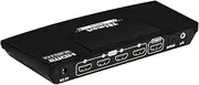 TESmart HDMI Switch, 4K@60Hz HDMI Switcher, 4 in 1 Out with Automatic Switch and Wireless IR Remote Control Dolby Vision Stereo Audio