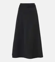 [Max Mara] Max Mara Leisure jersey midi skirt UK 14 black