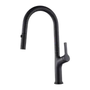 Kitchen Laundry Bathroom Basin Sink Pull Out Mixer Tap Faucet in Black