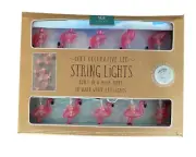 Flamingo String Lights LED Flamingo Lights 10 Ft Battery Operated NIB Test Me