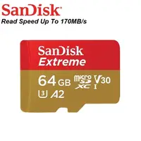 在飛比找蝦皮購物優惠-Sandisk Extreme MicroSD 64GB M