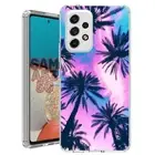 For Samsung Galaxy A23 5g A52 A53 TPU Case Cover+Glass(Under Palm Trees)