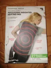 Sharper Image Calming Heat Massaging Weighted Heating Pad NEW IN BOX!