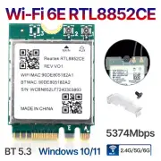 WiFi 6E RTL8852CE M.2 NGFF Tri-Band 802.11ax BT 5.3 Wireless Card for Win 10/11