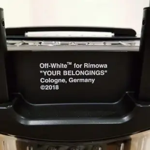 【翰貝格名牌館】全新真品 OFF WHITE x RIMOWA 聯名 限量 透明 黑色 二代 登機箱 現貨